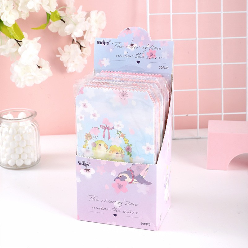 Set 10 Tấm Thiệp Mời Đám Cưới 11 * 20cm In Họa Tiết Hoạt Hình Nhật Bản