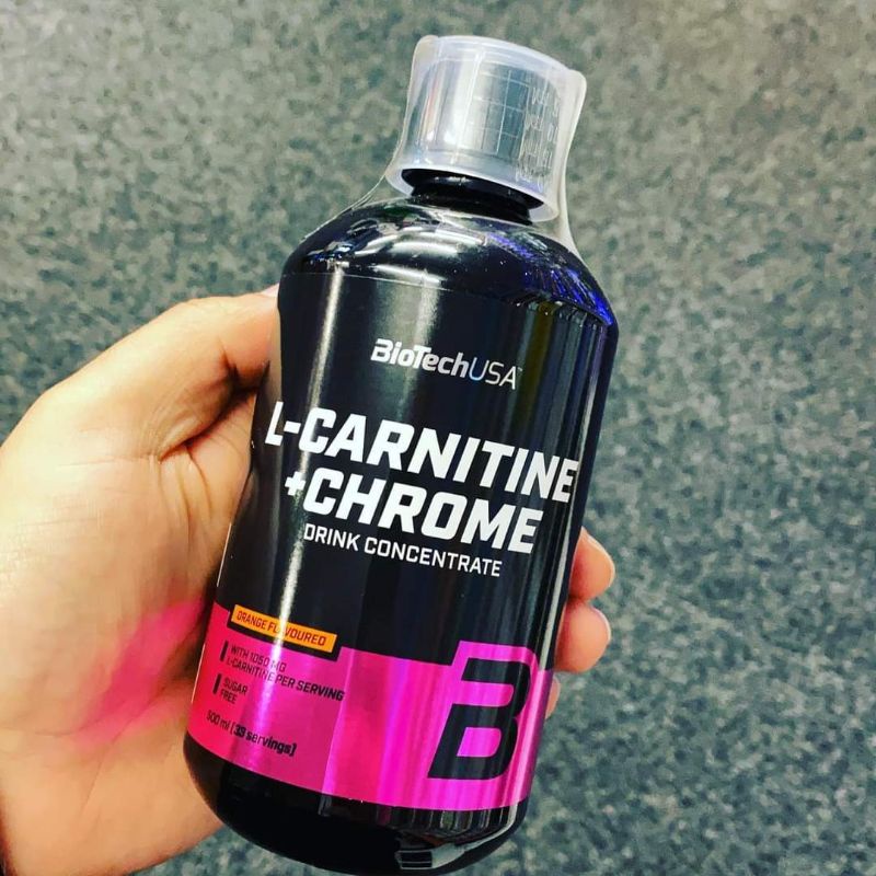 BiotechUSA L-Carnitine + Chrome Đốt Mỡ Giảm Cân 500ml