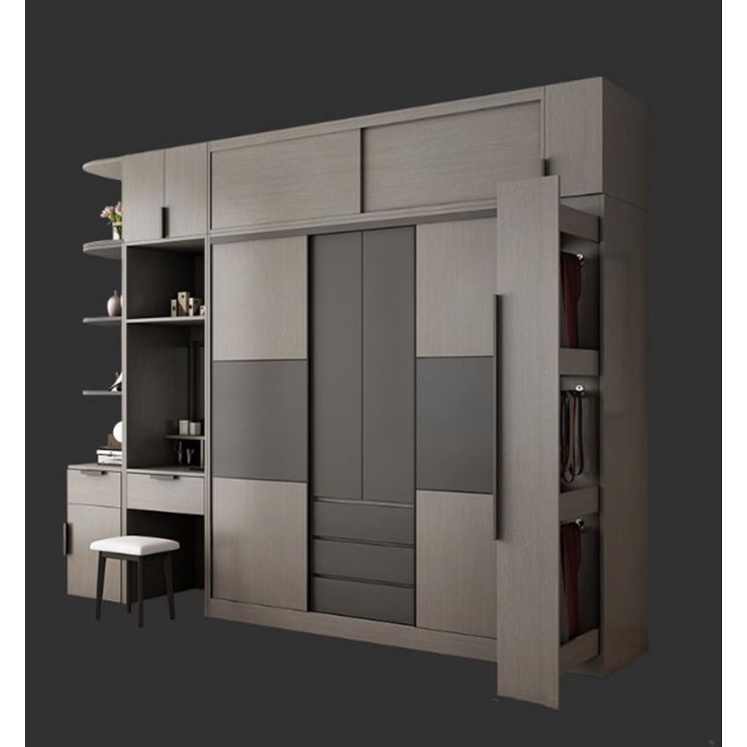 Tủ quần áo style hiện đại gỗ ép