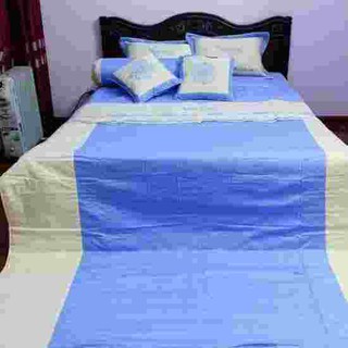 ComBo 7 món: Chăn Ga Gối lụa satin