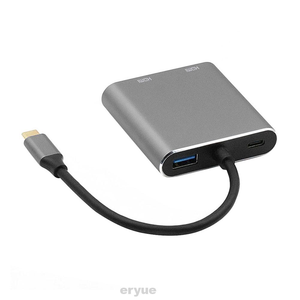 4 In 1 USB Adapter Hub PD Charge 4K Data Transfer Extention 5Gbps Laptop PC Type C 3.0 To Dual HDMI For Mac OS