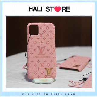 Ốp lưng iphone L V mầu hồng họa tiết cổ điển 6plus/6s plus/7/7plus/8/8 plus/x/xs/xs max/11/11 pro/11 promax - Hali Store