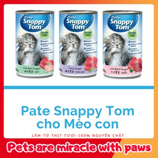 Pate cho mèo con snappy tom - lon 150g