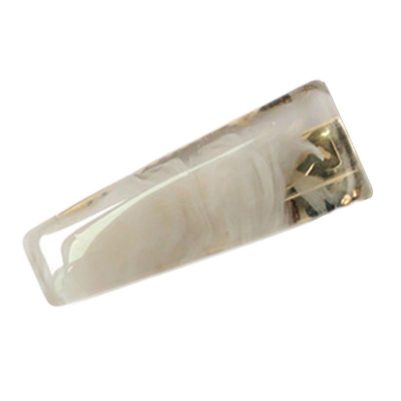 Kẹp Tóc Acrylic Trong Suốt Hình Oval Nhiều Màu Thời Trang Cho Nữ