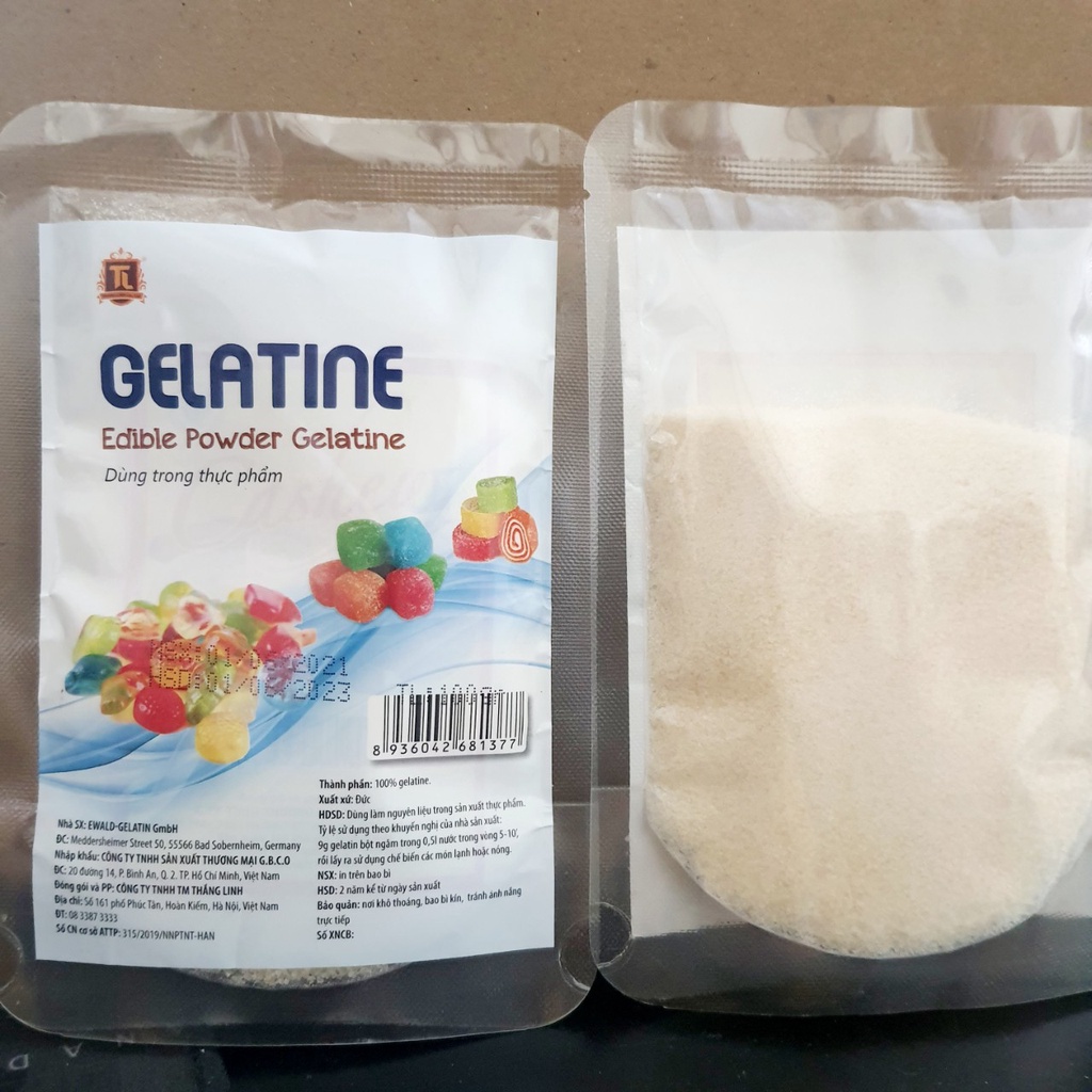 (HT) Bột gelatine đức 100g