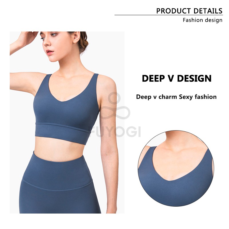 Vest Fitness Sports Underwear Fashion Bra Shockproof Close Back Yoga Underwear Female | BigBuy360 - bigbuy360.vn