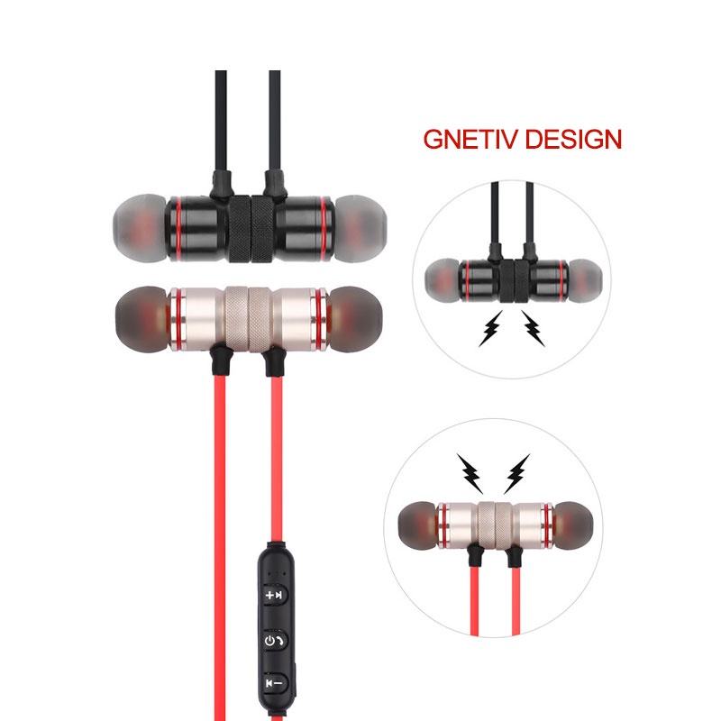 Tai Nghe Bluetooth 5.0 Không Dây Đeo Cổ Kèm Mic Dùng Cho Tất Cả Các Dòng Điện Thoại