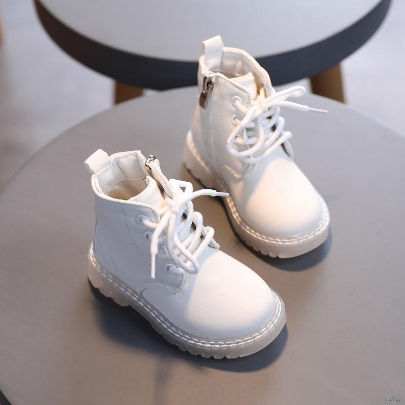 Giày bốt kiểu Anh mềm mại chống trượt có khóa kéo thời trang dành cho bé trai /gái 3 tháng -6 tuổixinh đẹp