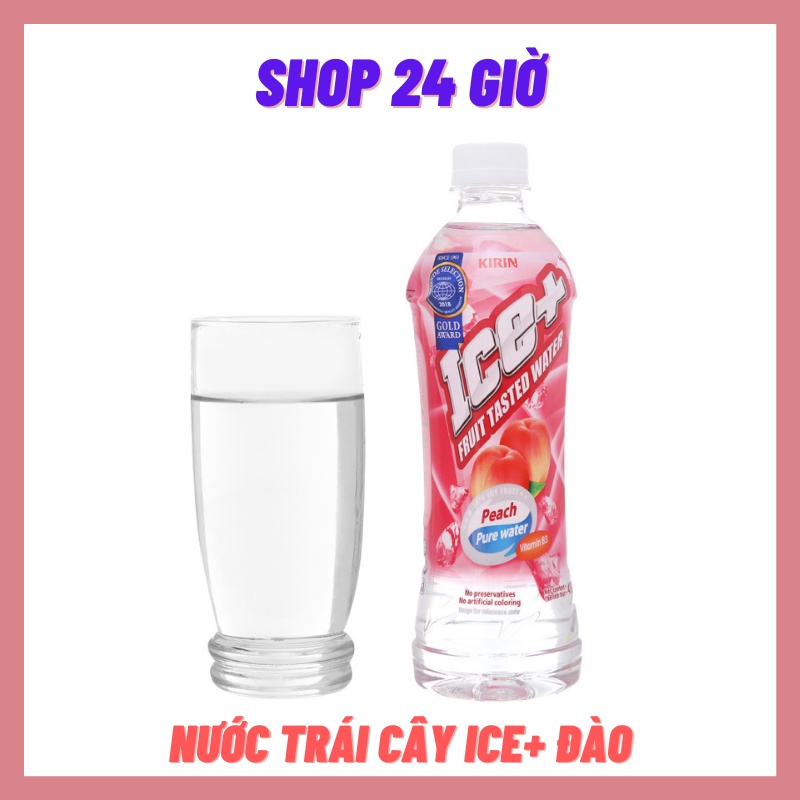 Nước trái cây Ice+ vị đào 1 Lốc 6chai