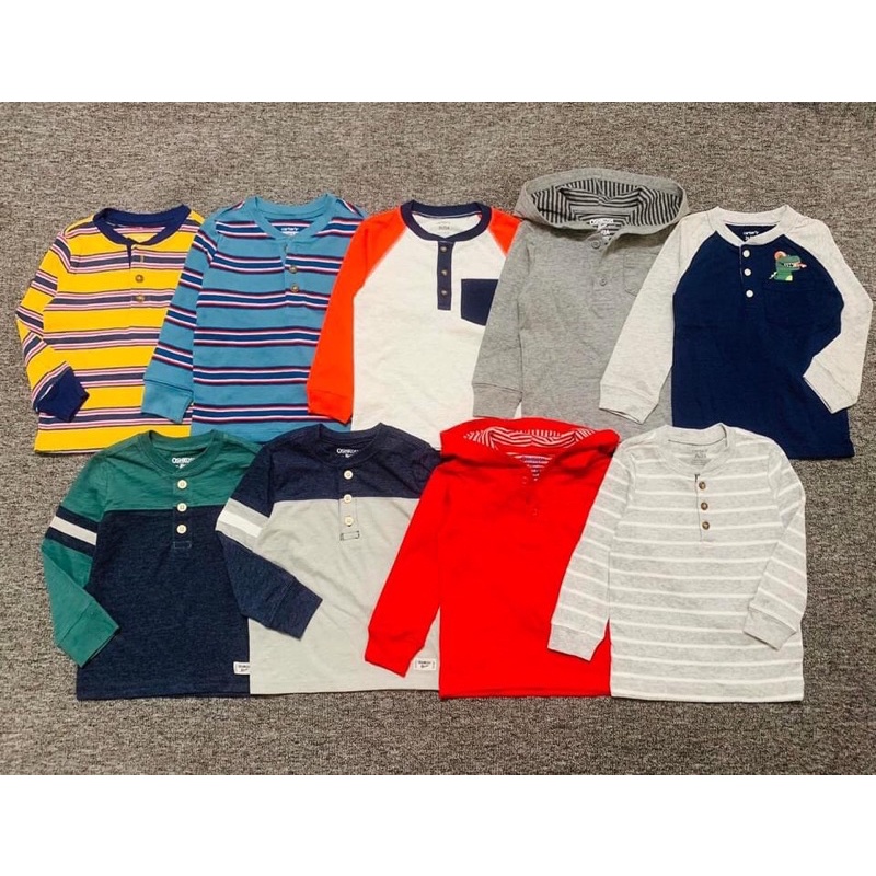 ÁO TAY DÀI CHO BÉ TRAI👦🏻 size 12m-14t