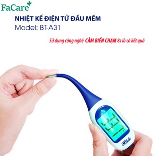 Nhiệt kế điện tử ĐẦU MỀM BT-A31 - Đo Nhiệt Độ Miệng, Kẹp Nách Do nhanh trong 8 Giây có kết quả