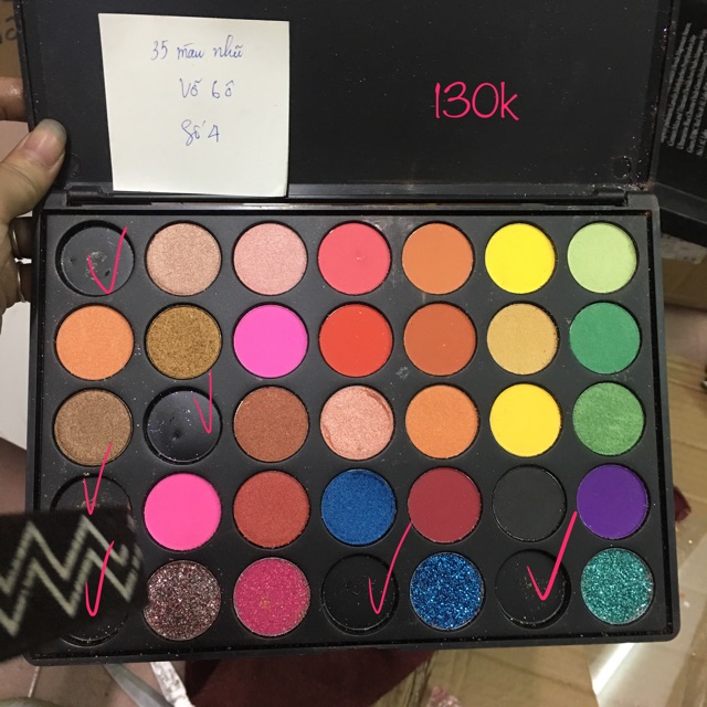 THANH LÝ - BẢNG MÀU MẮT 35 màu beauty