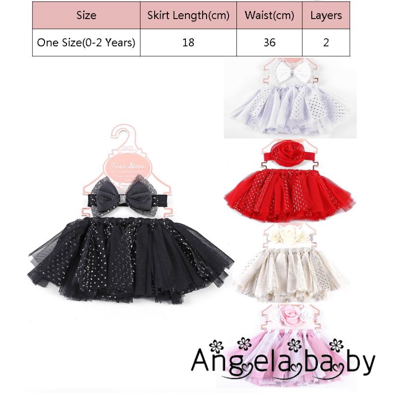 Set Váy Tutu+Băng Đô Cài Tóc Cho Bé Gái Sơ Sinh