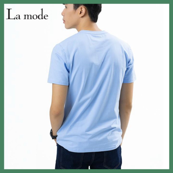 Áo Thun Trơn Nam Nữ Unisex Nhiều Màu - Xanh Dương - La mode