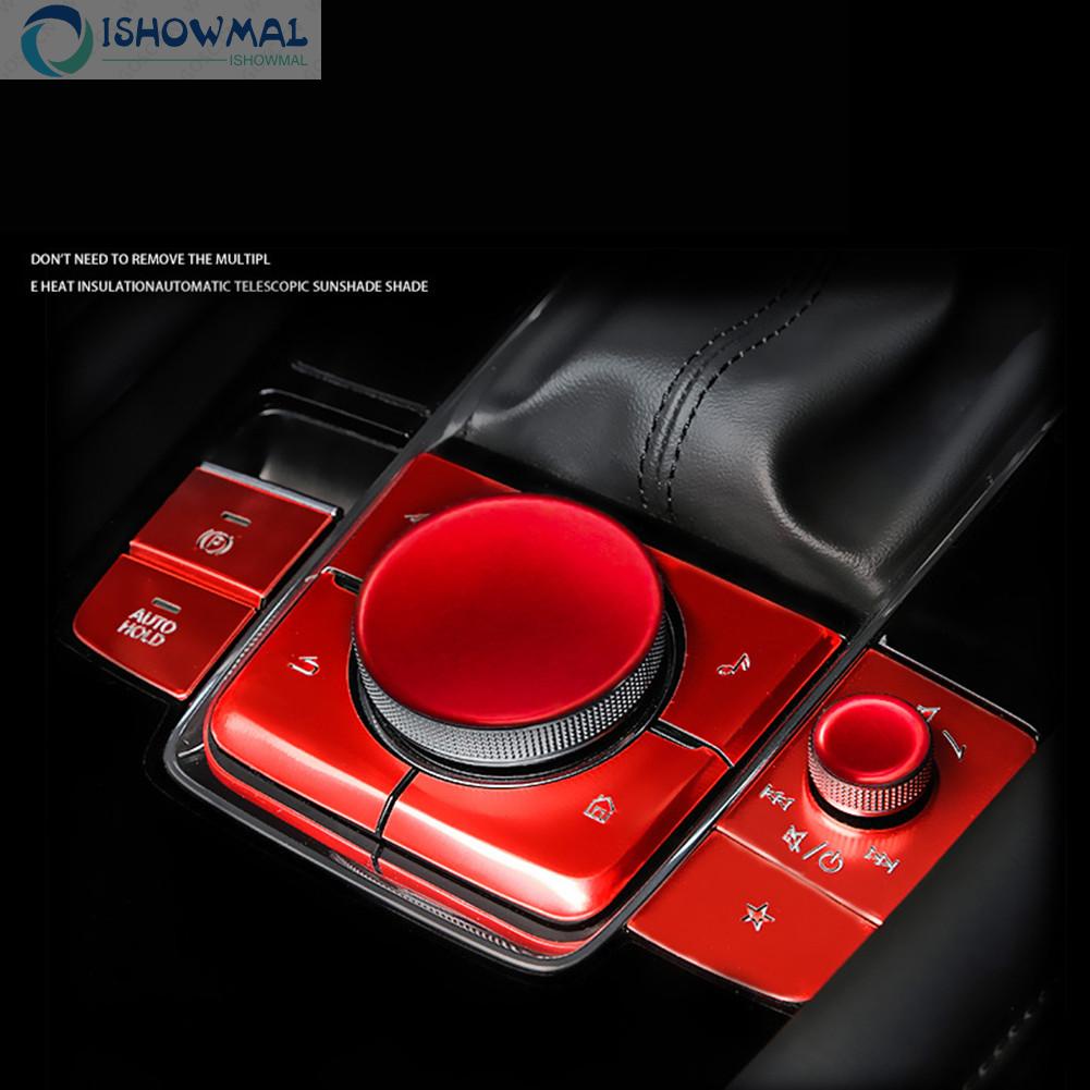 Set 10 Ốp Bảng Điều Khiển Đa Phương Tiện Bằng Hợp Kim Nhôm Cho Mazda 3 CX30 Mới