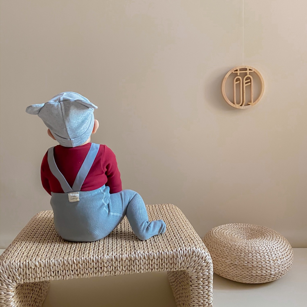 Mũ Cotton Tai Chuột Mickeyy Hàng Quảng Châu Cho Bé Trai Bé Gái 3-18 Tháng
