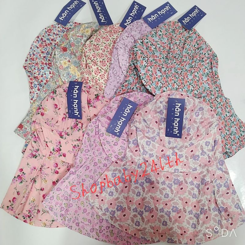 Nón mũ vành nhỏ nhiều bông hoa, khẩu trang chống nắng vải cotton cố định bằng miếng dán, vải đẹp, bền đẹp thời trang