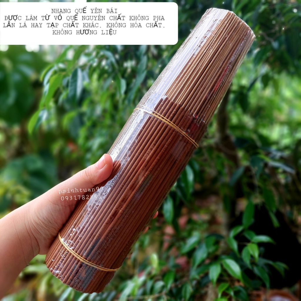 Nhang Quế Yên Bái Làm Từ Vỏ Quế Nguyên Chất Bó Nửa Kg