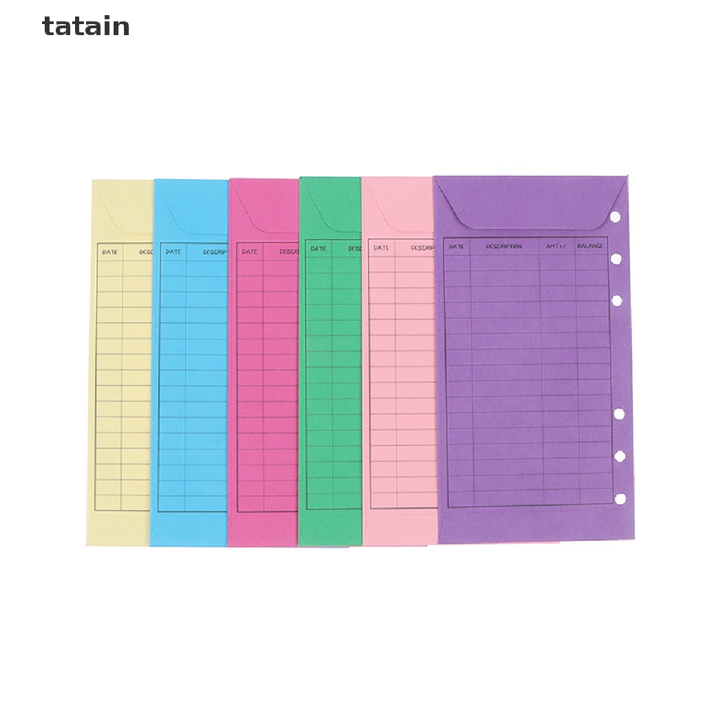[TAT] 12 Pcs Budget Envelopes Cardstock Cash Envelope System for Money Saving CVX
