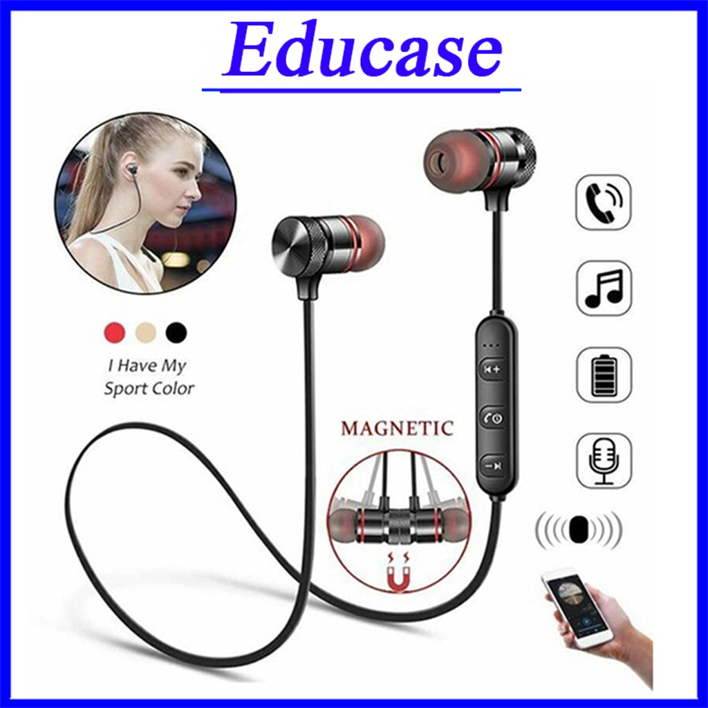 Tai nghe bluetooth sport s8 âm thanh chất lượng, có dây chống rơi nhỏ gọn ,phù hợp cho nhiều vận động– Educase