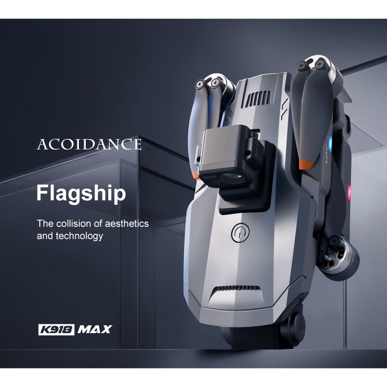 Flycam mini K918 Pro Max - Máy bay điều khiển từ xa trang bị cảm biếm chống va chạm trên không, flycam 4k | BigBuy360 - bigbuy360.vn