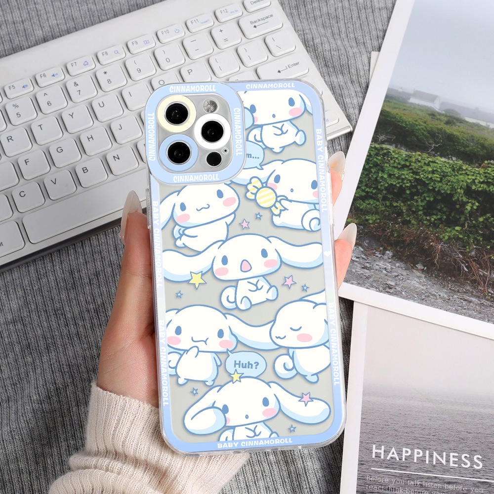 Ốp Điện Thoại Tpu Dẻo Họa Tiết Cinnamoroll Disney Cho iPhone 11 12 13 pro max XS X XR XSMax 7 8 6 6s plus SE 2020