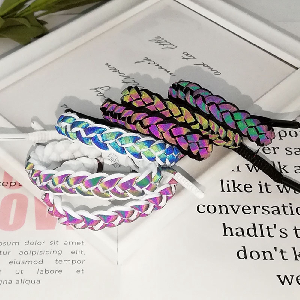 Vòng tay bện có thể điều chỉnh kích thước chất liệu da giả thời trang phong cách