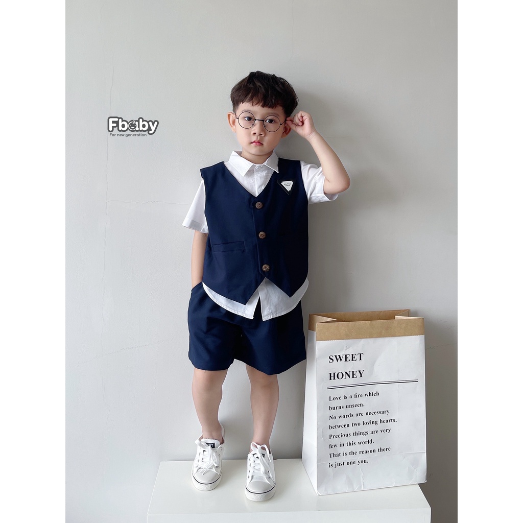 Set gile FBABY 3 chi tiết cho bé trai