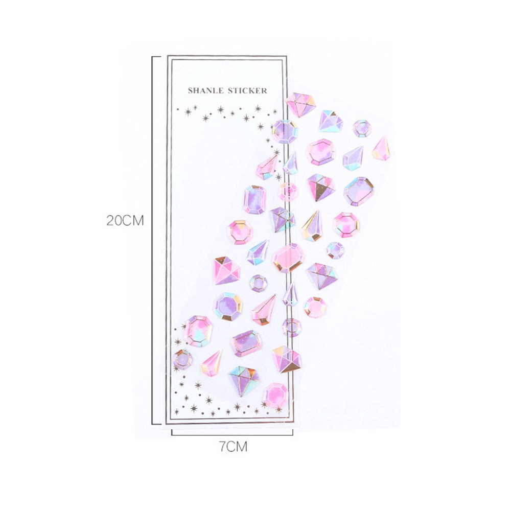 REBUY 3D Phone Shell Decor Jewel Stationery Sticker DIY Craft Decorative|Scrapbooking/Multicolor