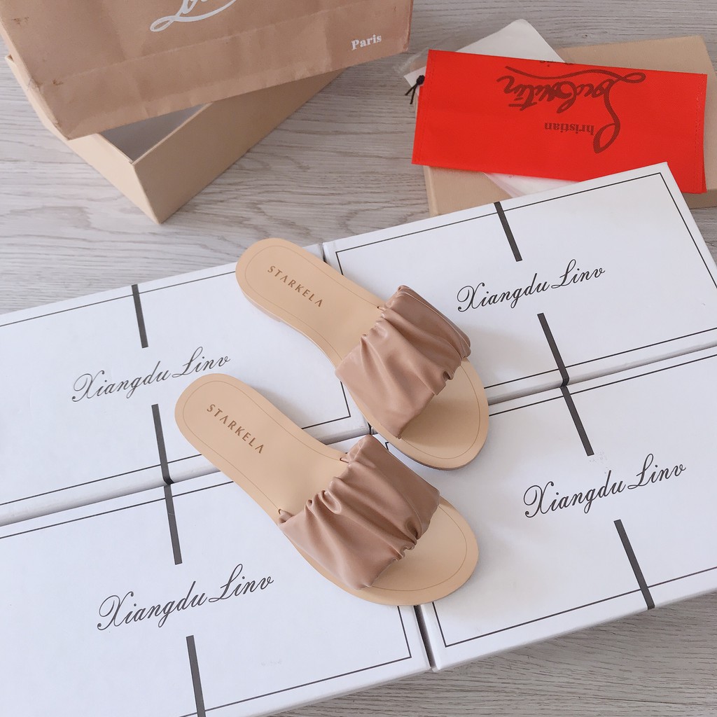 LOVIIECORNER - DÉP NỮ THỜI TRANG QUAI DA MỀM  HOT TREND 2020- QUAI NGANG NHÚNG - CHẤT SI MỀM-DÉP NỮ MŨI VUÔNG-D200301 | BigBuy360 - bigbuy360.vn