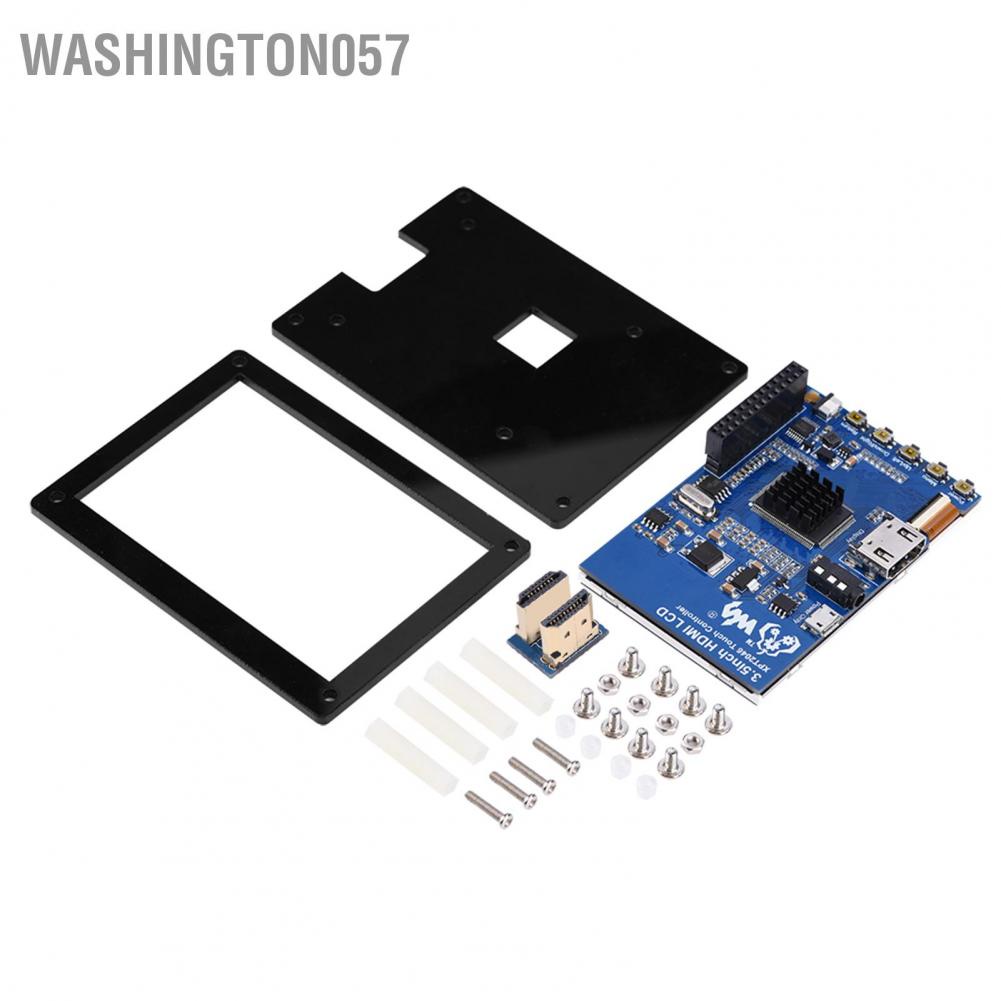 💯Có thể bán buôn😁 Màn hình LCD 1080P IPS 60fps 3 5 inch HDMI cho Raspberry Pi + Vỏ acrylic màu đen 💖Hàng giao ngay💖Washington057