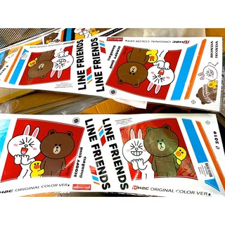Tem Scoopy Line Friends cho xe màu Trắng