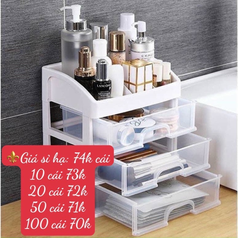 KỆ MỸ PHẨM 4 TẦNG TRONG SUỐT