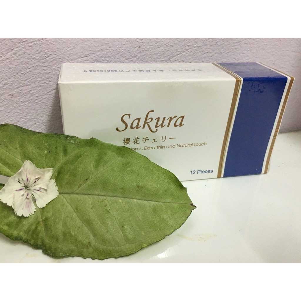 Bao Cao Su SAKURA Siêu Mỏng 12 Chiếc/ Hộp