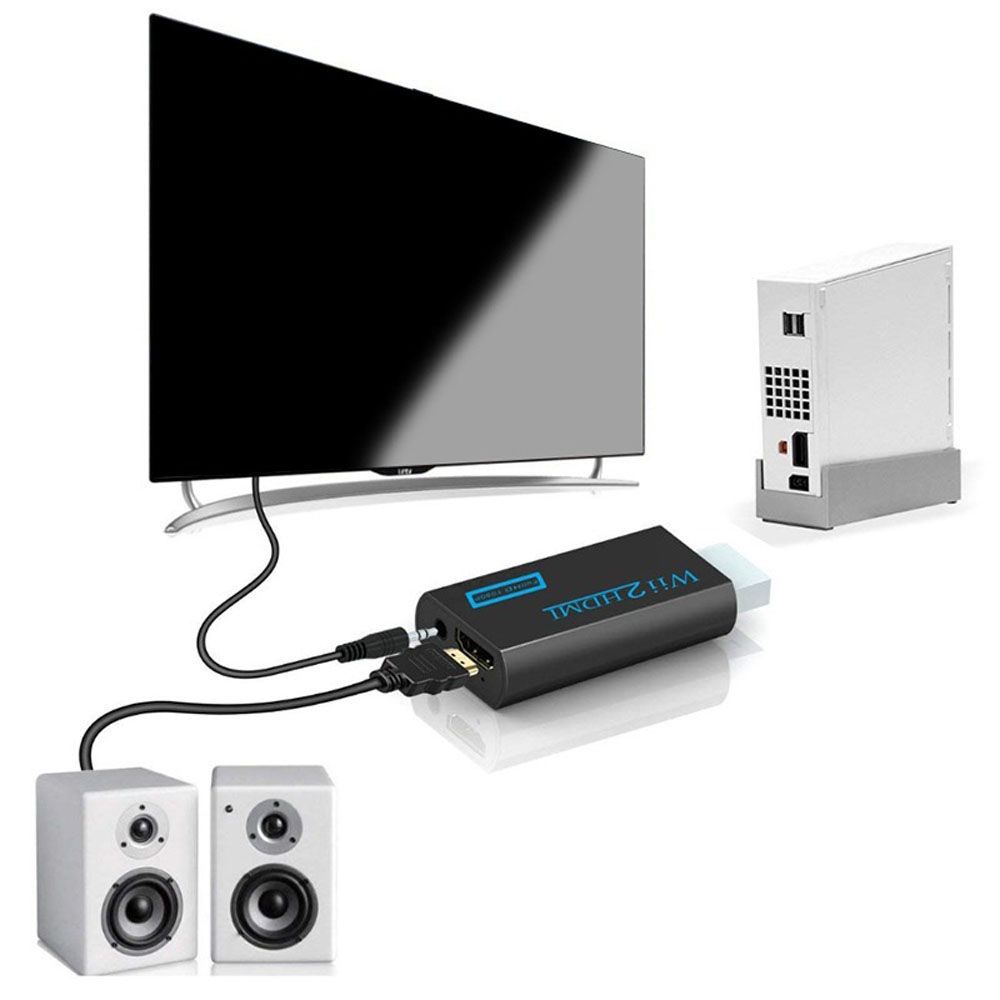 Đầu Chuyển Đổi Âm Thanh Hdmi Sang Hdmi 3.5mm Màu Đen Nhỏ Gọn Nhiều Màu