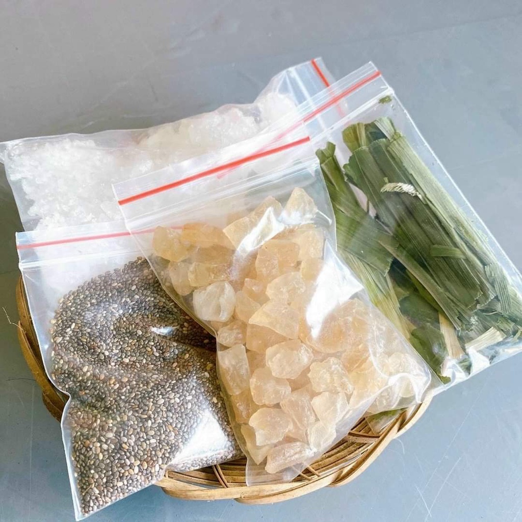 Set Nguyên Liệu Nấu Mủ Trôm Hạt ChiaThanh mát ngày tết