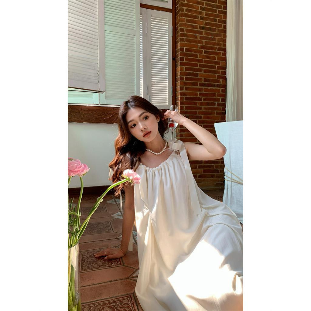 「 WELOVE1 」Đầm Midi Màu Be Thời Trang Mùa Hè Cho Nữ