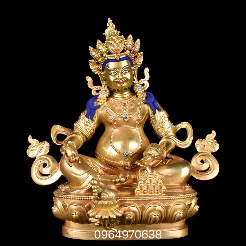 TƯỢNG ĐỒNG HOÀNG THẦN TÀI 22CM ĐÀI LOAN .
