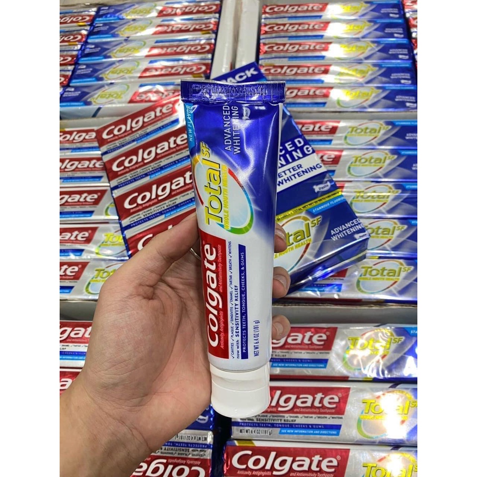 KEM ĐÁNH TRẮNG SÁNG RĂNG COLGATE TOTAL ADVANCED WHITENING 181G
