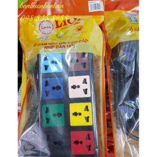 Ổ cắm điện lioa đa năng 8 ổ 8d32n