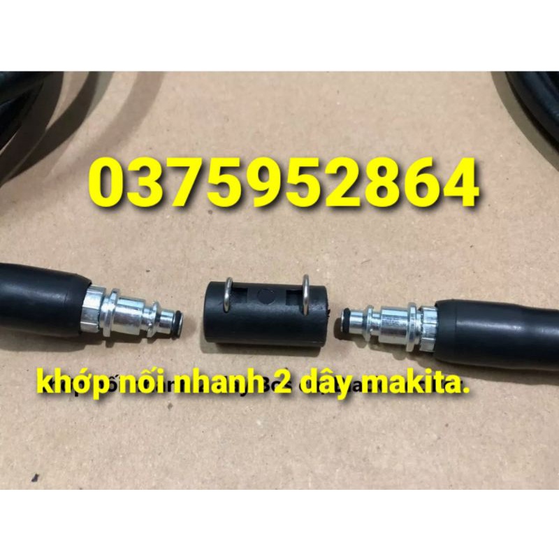 khớp nối 2 dây rửa xe cho máy makitta , vòi xịt rửa xe cho máy makitta