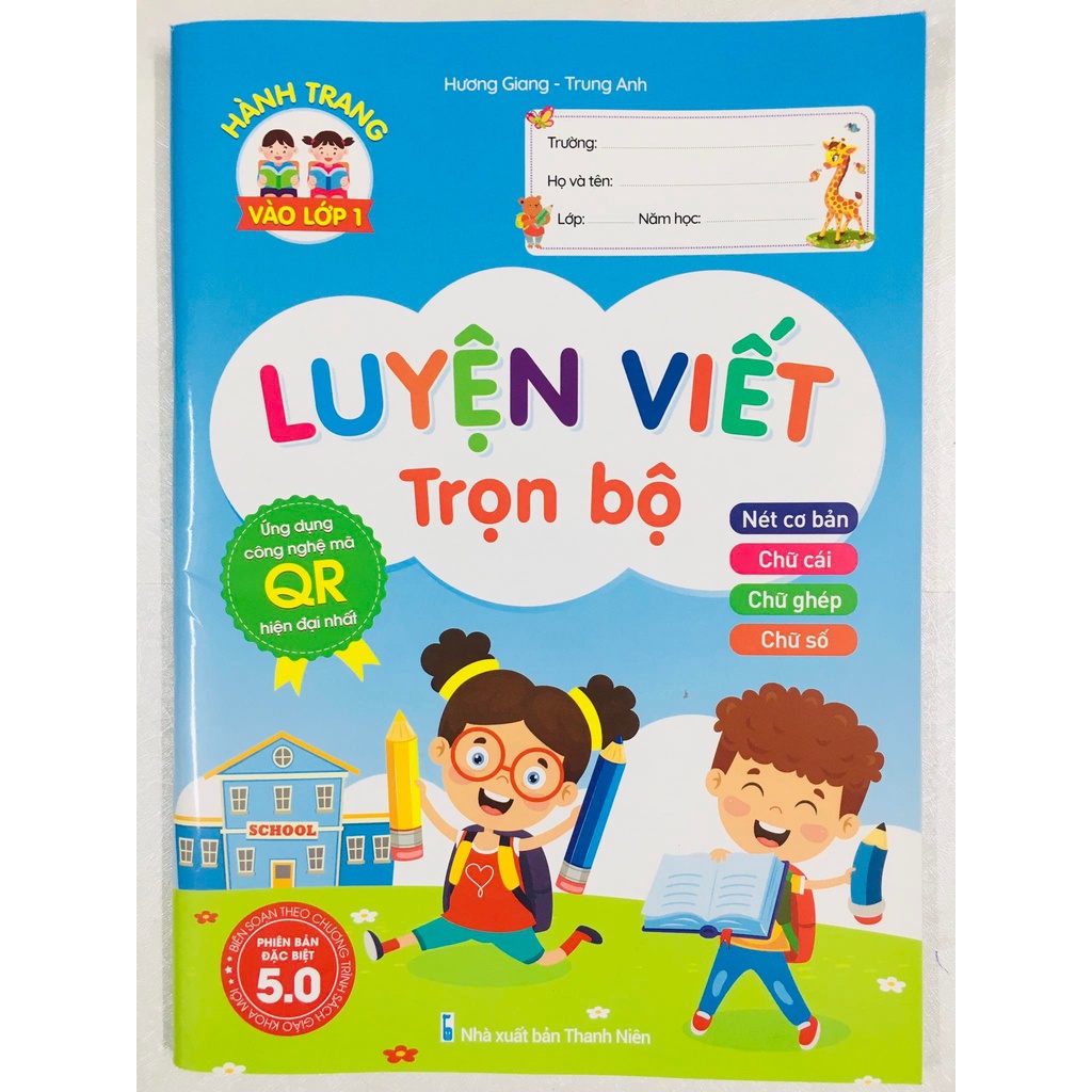 Sách Luyện viết trọn bộ, cho bé chuẩn bị vào lớp 1