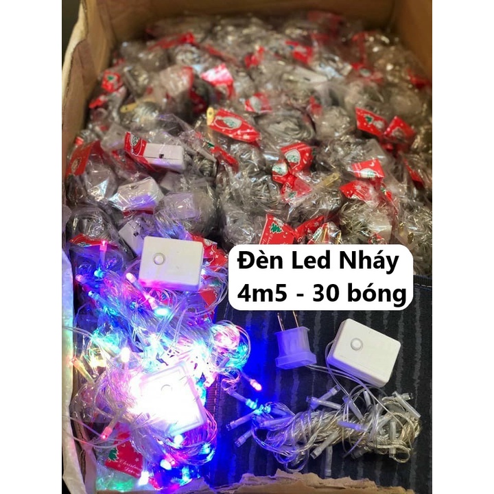Dây Đèn Led Chớp Nháy 4.5m Nhiều Màu - Dây Đèn Trang Trí Noel, Giáng Sinh - Dây Đèn Trang Trí Ngày Tết