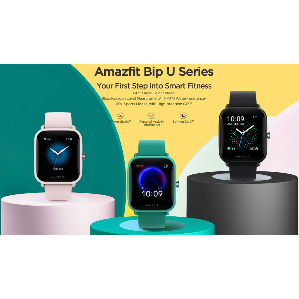 Đồng Hồ Thông Minh Amazfit BIP U PRO - GPS độc lập - Giao diện tiếng Việt - Bảo hành chính hãng 12 Tháng
