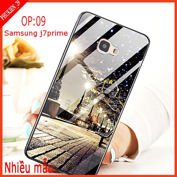 Ốp lưng kính 3D SAMSUNG J7 PRIME, ốp lưng kính 3d sang trọng