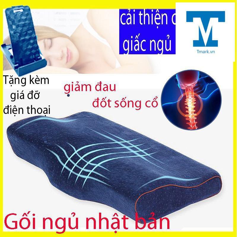 Gối ngủ nhanh nhật bản cao su non đa năng chuyên chữa chị đau mỏi vai gáy thoát vị đốt đốt sống cổ, ngủ không ngon