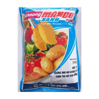 Manco xanh - Chuyên trừ bệnh thán thư sương mai - Mancozeb Ấn Độ - gói 500gr