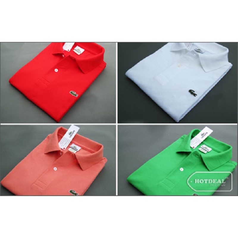 Áo polo nam lacost hàng vnxk - Áo phông nam cổ bẻ chất cá sấu