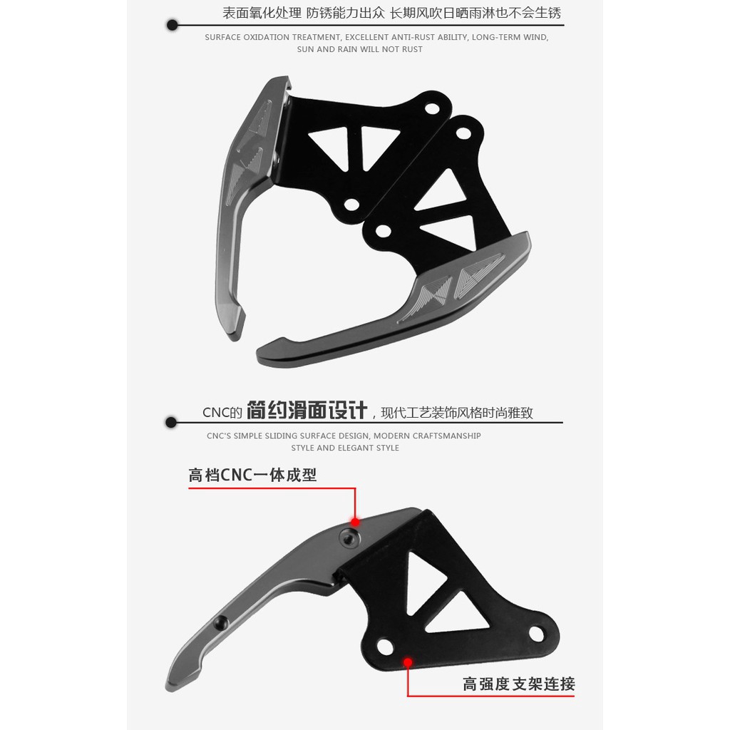 Phụ kiện gác tay phía sau độc đáo cho xe mô tô Honda MSX 125 SF M3 M5