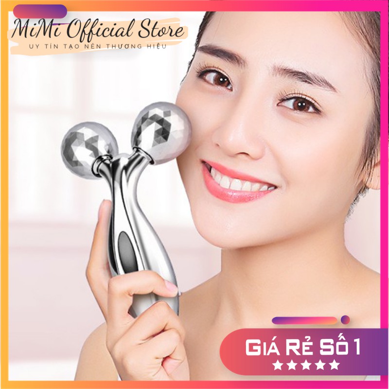Cây lăn masage mặt 3D